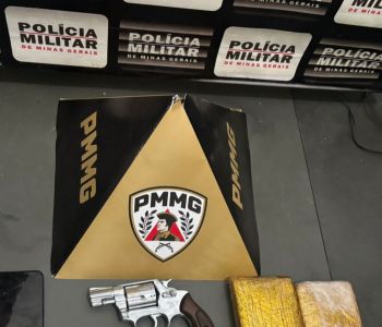PM PRENDE HOMEM POR TRÁFICO DE DROGAS E POSSE ILEGAL DE ARMA DE FOGO EM PEDRA DO INDAIÁ