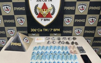 POLÍCIA MILITAR PRENDE AUTOR POR TRÁFICO DE DROGAS EM LAGOA DA PRATA