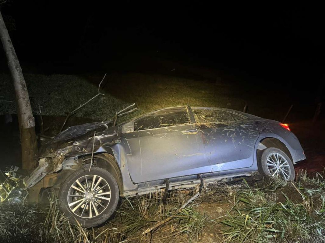 CASAL FICA FERIDO APÓS ATROPELAR CAVALO NA BR-354 EM IGUATAMA