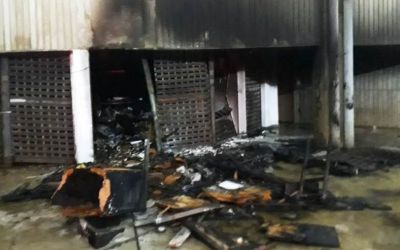 Incêndio na área de embarque do Terminal Rodoviário de Arcos danifica sala