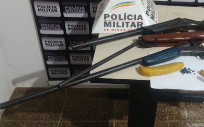 IDOSO É PRESO EM PAINS POR POSSE ILEGAL DE ARMA DE FOGO E MAUS TRATOS