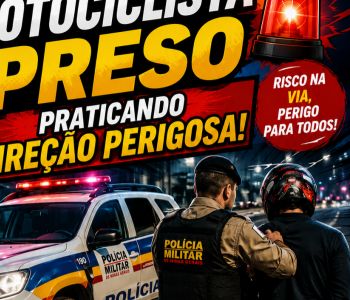 MOTOCICLISTA É PRESO POR DIREÇÃO PERIGOSA EM ARCOS